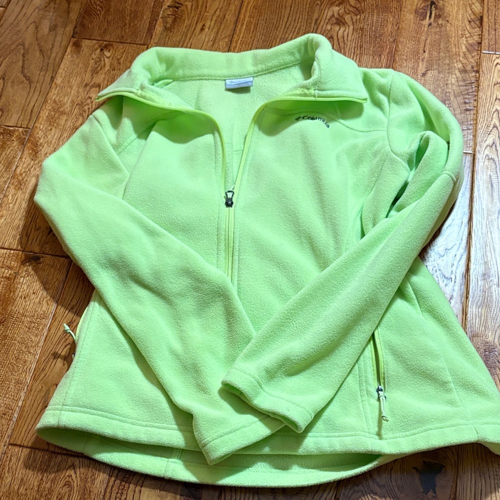 Columbia Neon Green Fleece Jacket